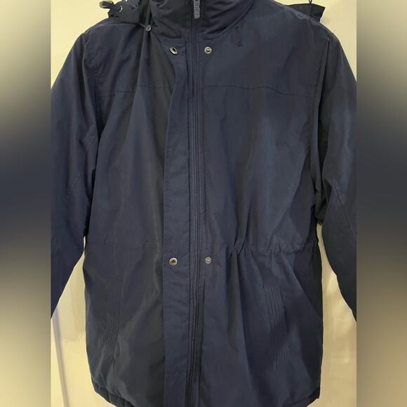 WEATHER STOPPERS Coat Jacket by Totes Size LP Powder Blue Hooded - Picture 9 of 14